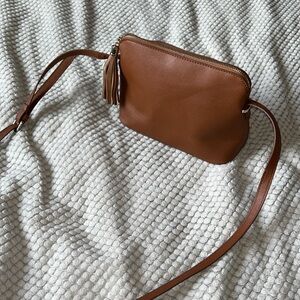 Tan Zippered Purse